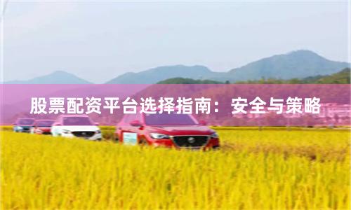 股票配资平台选择指南：安全与策略